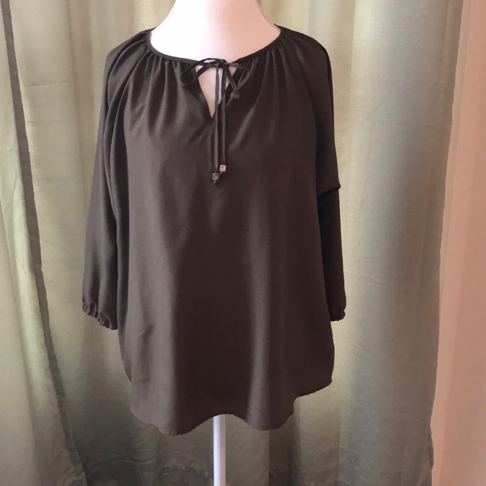 3 for $20 Micheal Kors olive green satin top